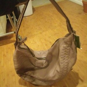 Light tan leather purse